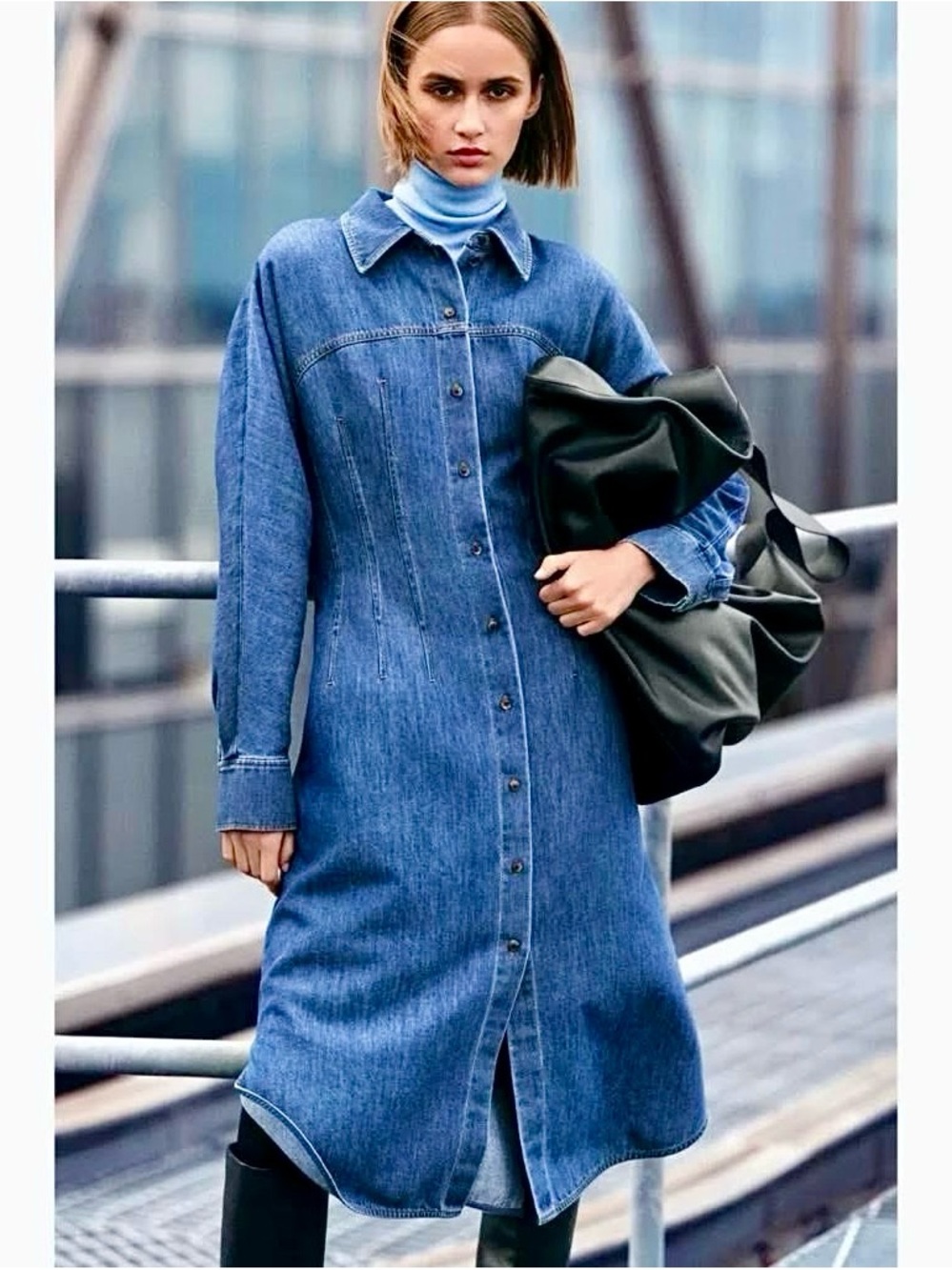 COS DENIM SHIRTDRESS - Picture 2 of 6